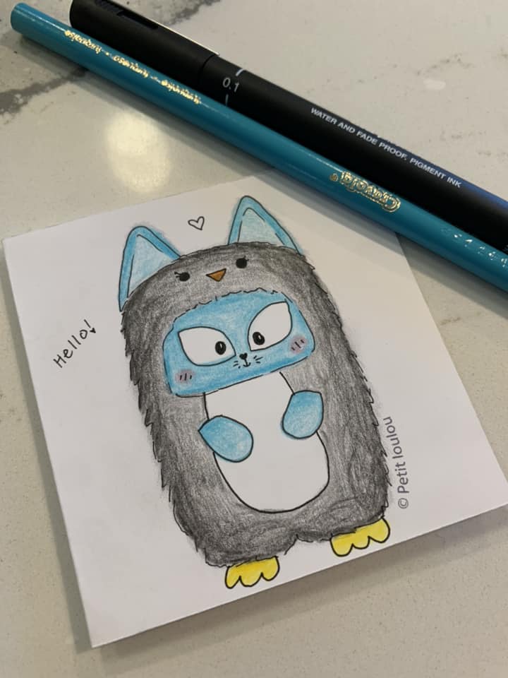 1 plush toy- Happy Pengkitty for Joah