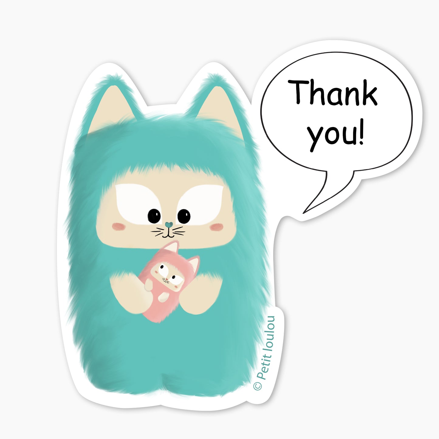 Sticker Thank you Kitty