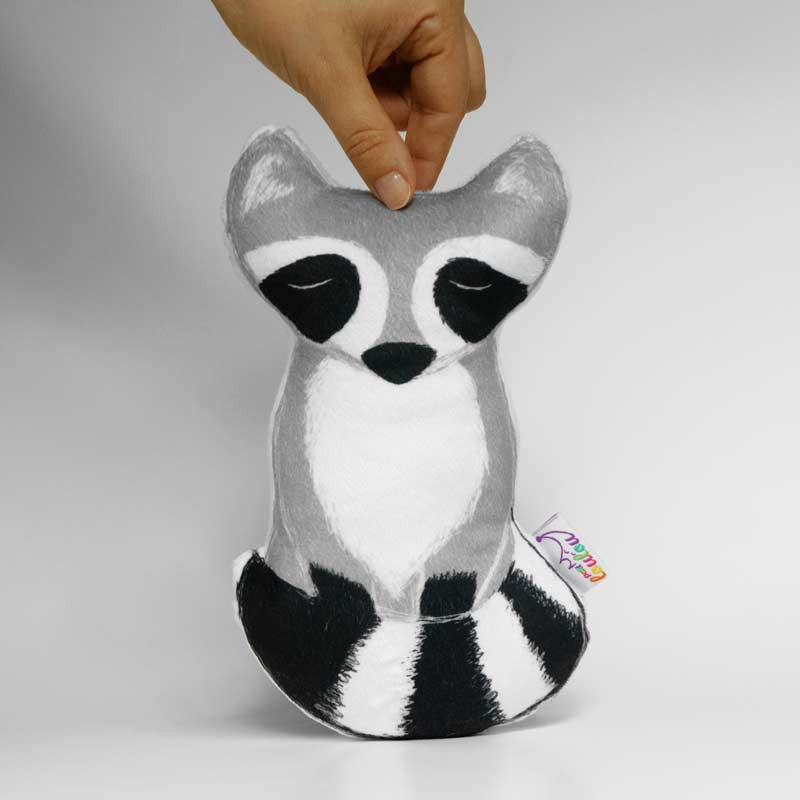 Decorative pillow - Milo, the raccoon pillow