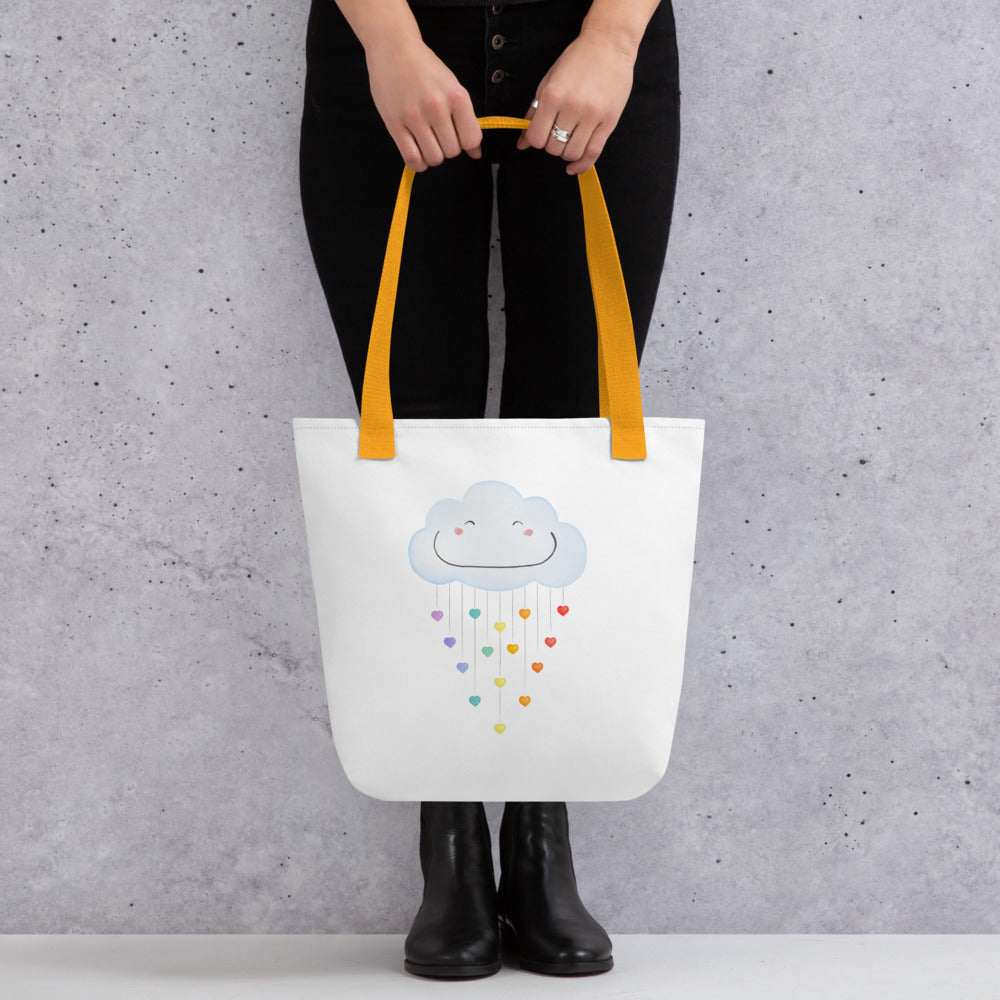 Tote bag "Happy rainbow cloud"