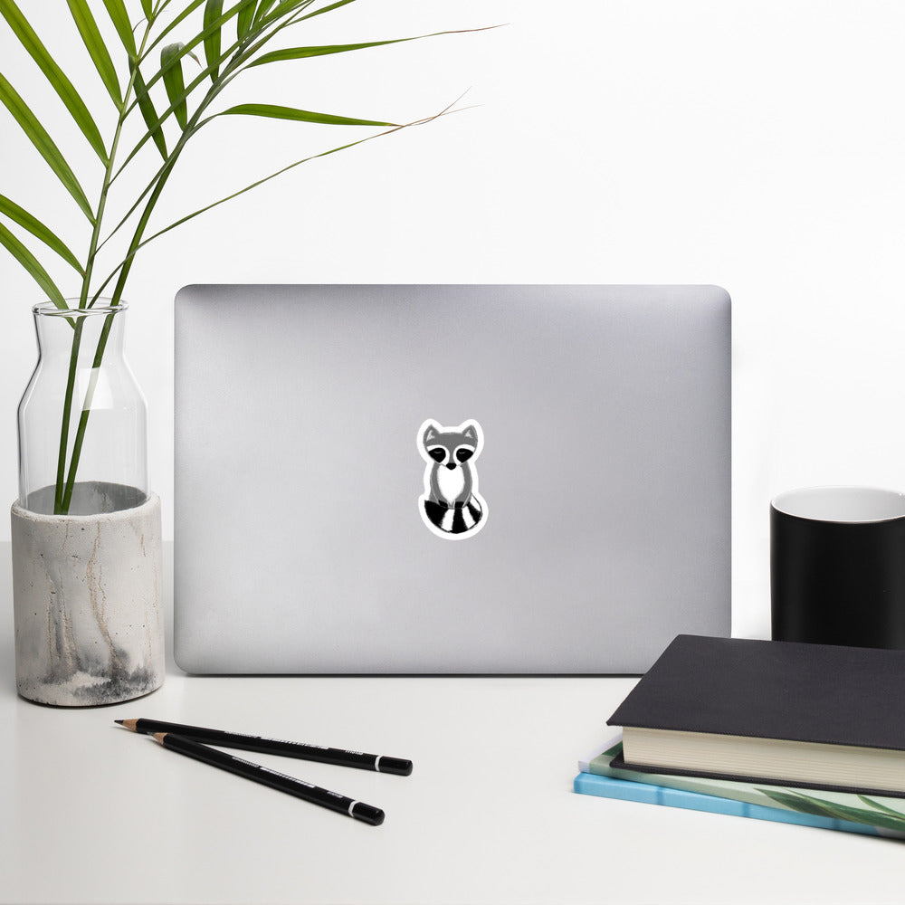 Bubble-free stickers Raccoon