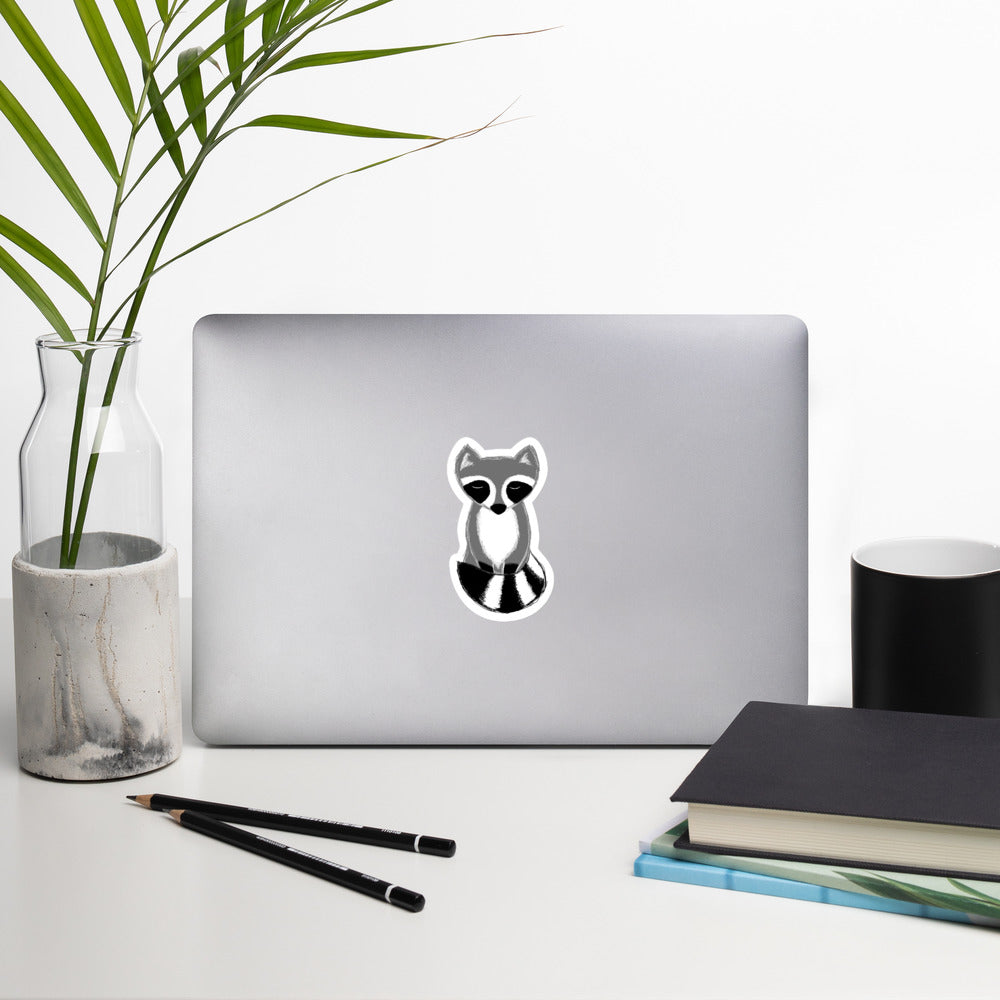 Bubble-free stickers Raccoon
