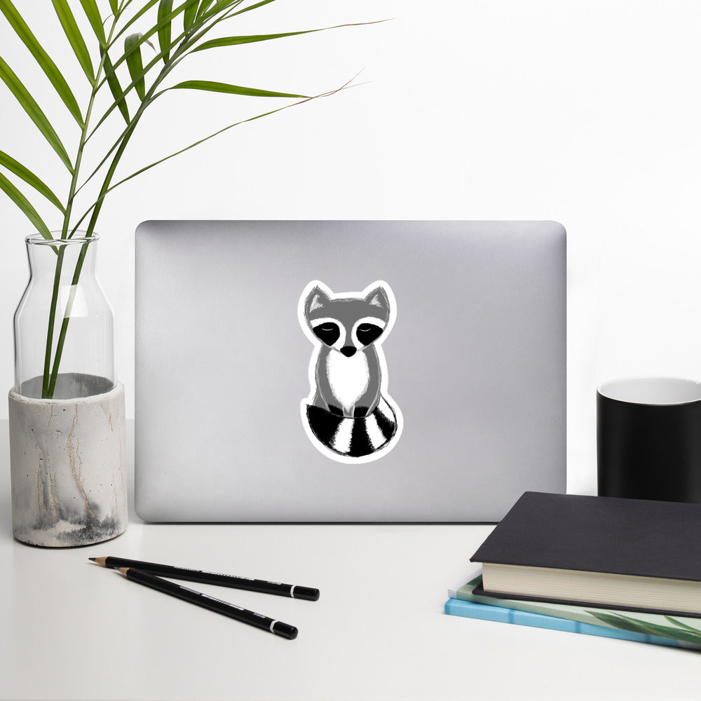 Bubble-free stickers Raccoon