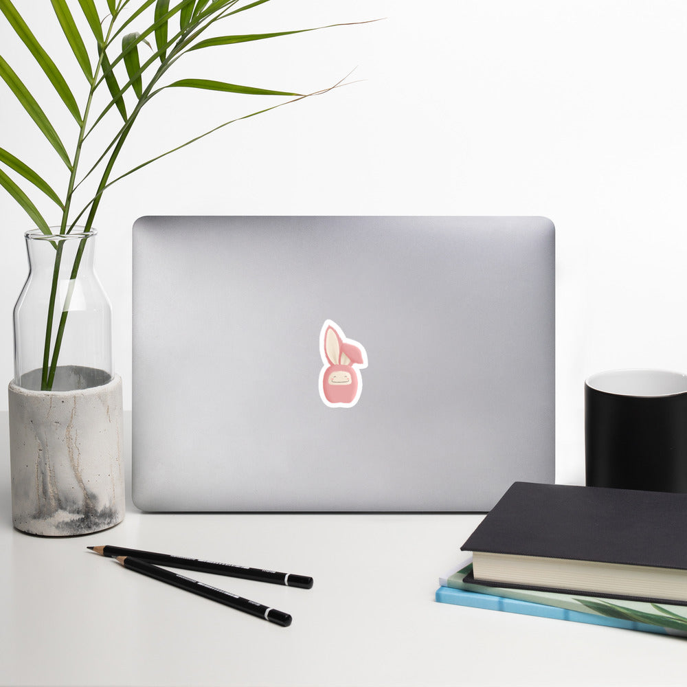 Bubble-free stickers Bunny Floppy Ear Pink