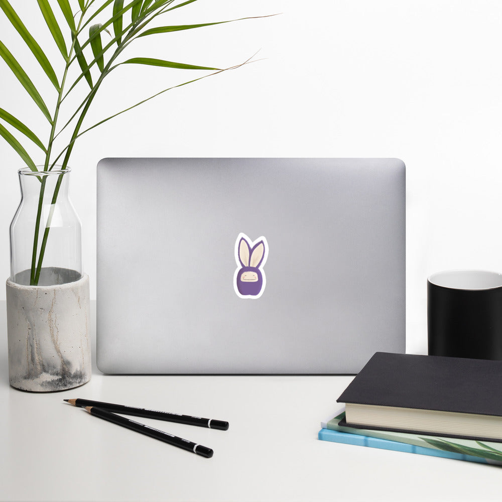 Bubble-free stickers Bunny Purple