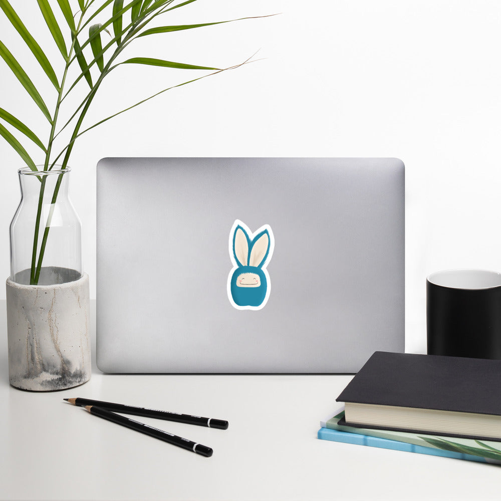 Bubble-free stickers Bunny Blue