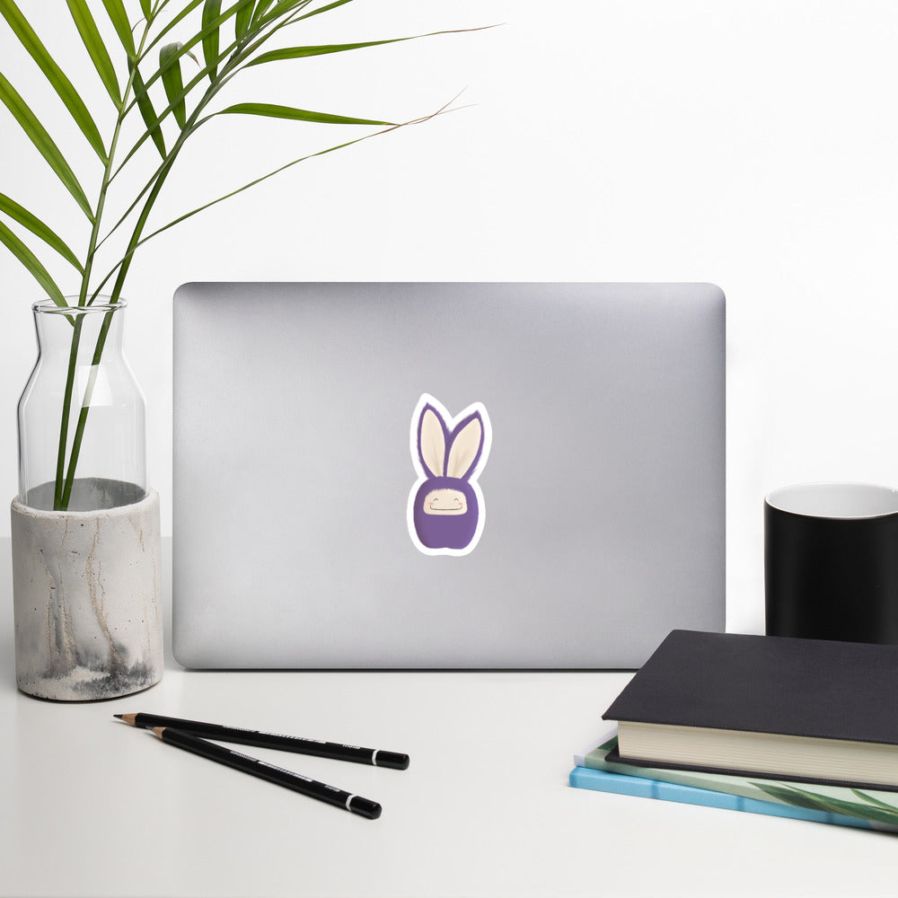 Bubble-free stickers Bunny Purple
