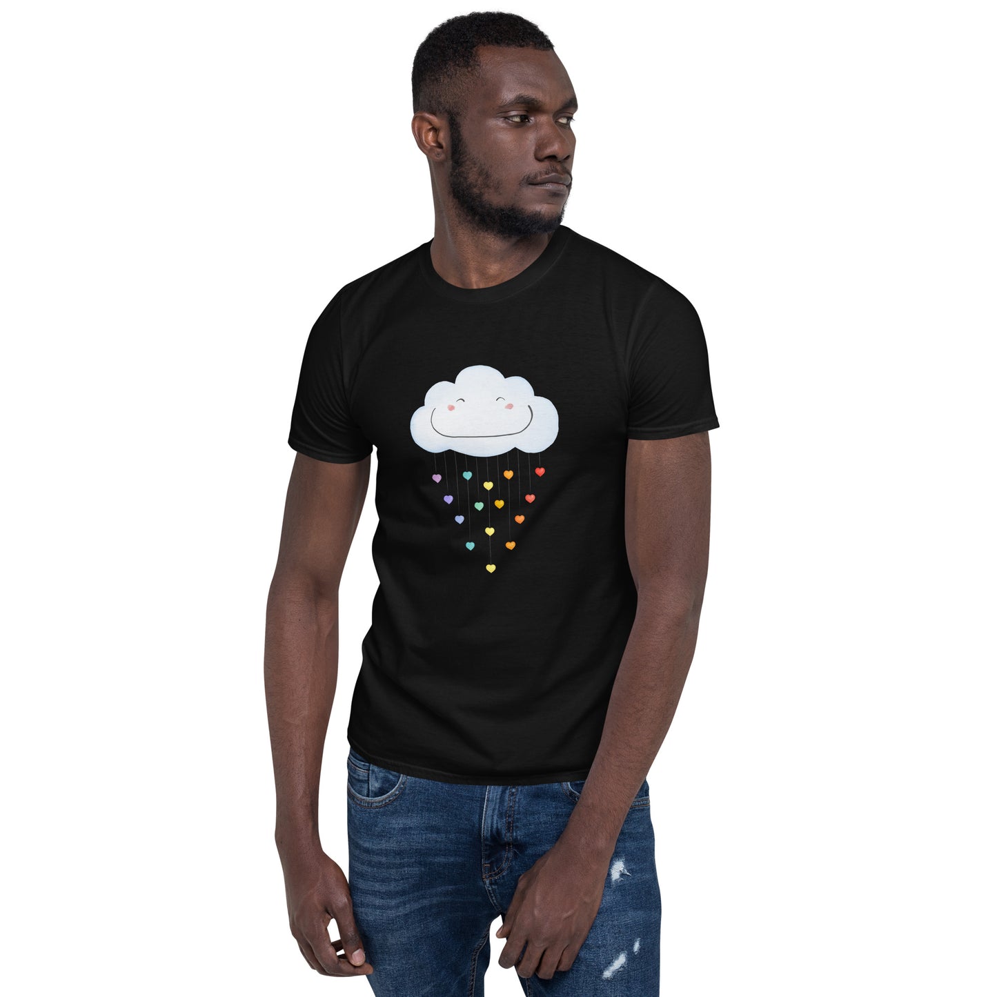 Short-Sleeve Unisex T-Shirt "Happy rainbow cloud"