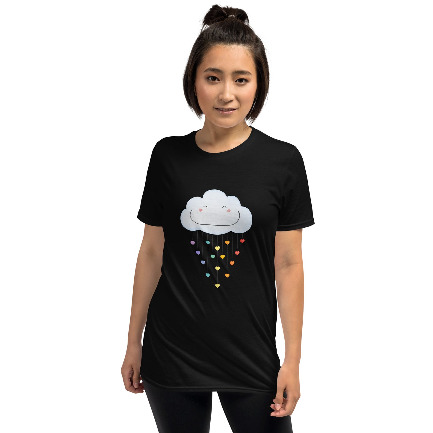 Short-Sleeve Unisex T-Shirt "Happy rainbow cloud"