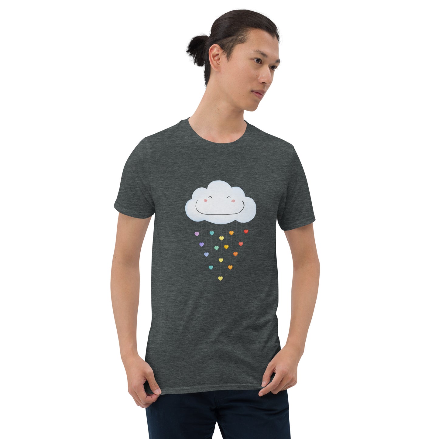 Short-Sleeve Unisex T-Shirt "Happy rainbow cloud"