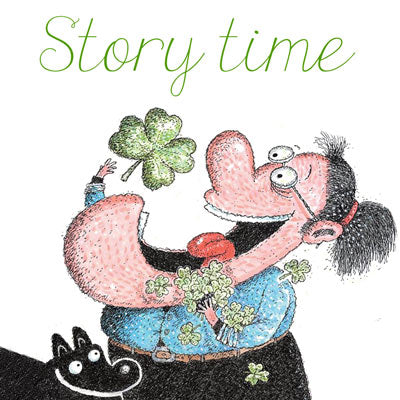 Story time: There Was An Old Lady Who Swallowed A Clover by Lucille Colandro