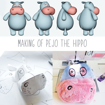 The Making of a Plushie - Pejo, the Hippo, Resident of Science World Vancouver!
