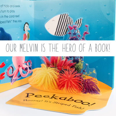 Melvin the fish is the hero of a book!