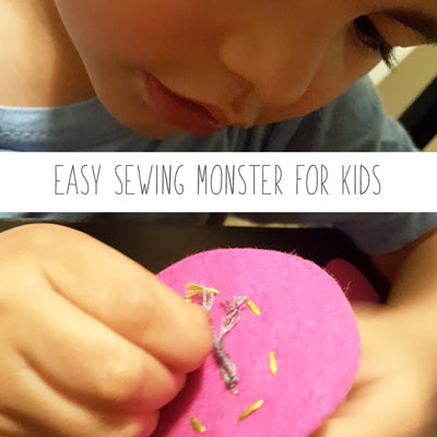 Halloween DIY - Easy felt monsters to make with your kids