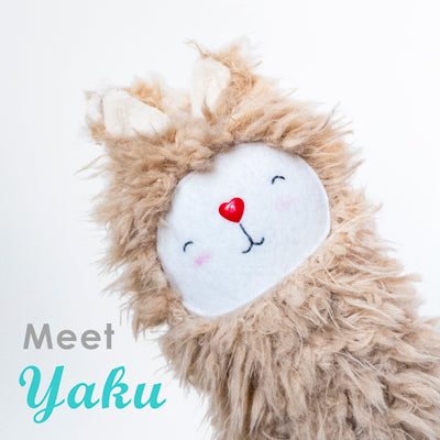 Yaku, our new llama plush toy!