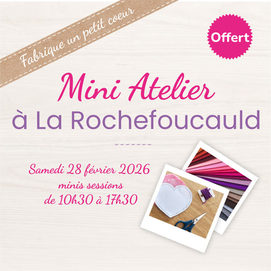Mini atelier couture offert par Petit Loulou | Concept Store Jouets & Puériculture Leclerc La Rochefoucauld - Samedi