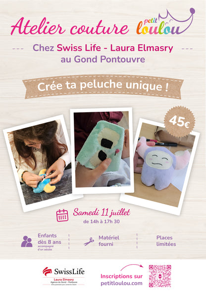 17 juin • Angoulême • Atelier couture de peluche