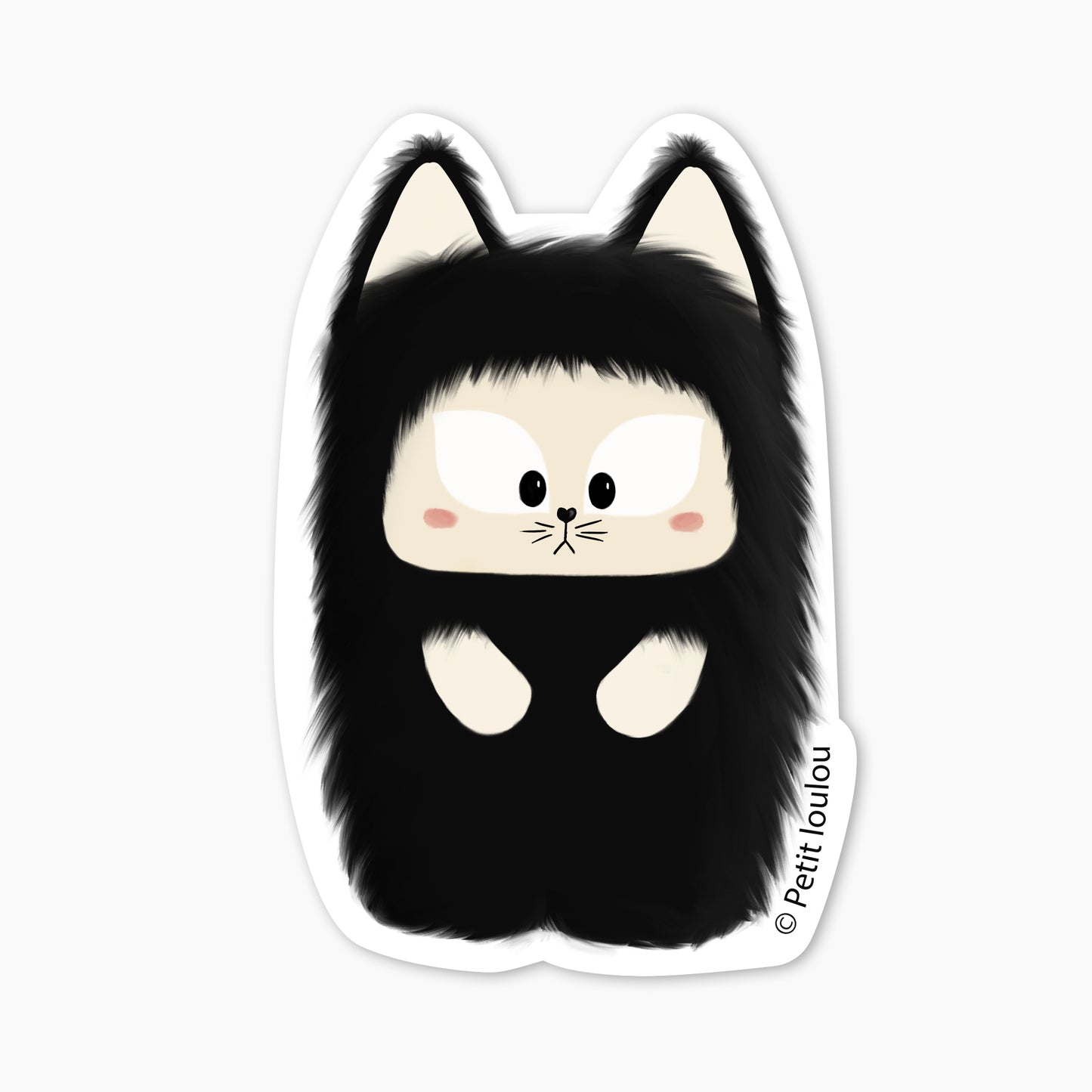 Sticker Black Kitty