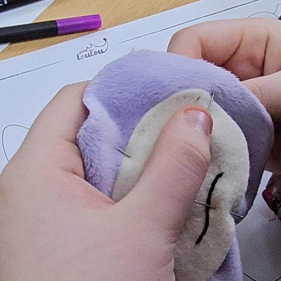 Video d'un atelier couture de peluche facile Petit Loulou