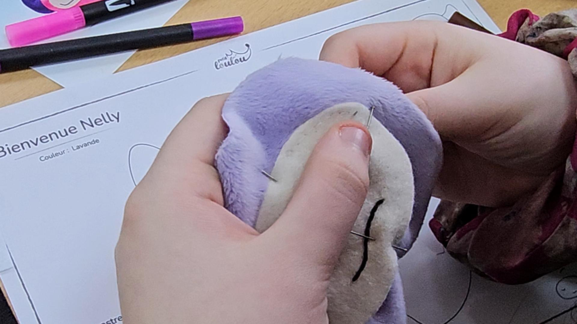 Load video: Video d'un atelier couture de peluche facile Petit Loulou
