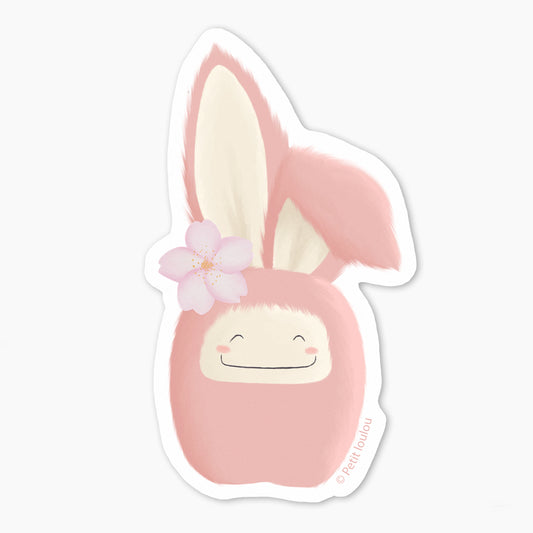 Sticker sakura bunny ice pink
