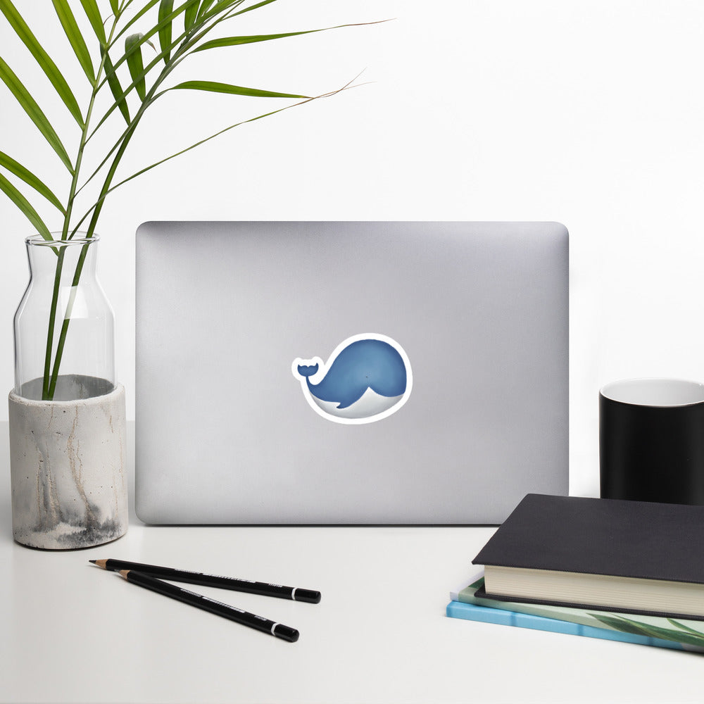 Bubble-free stickers Whale