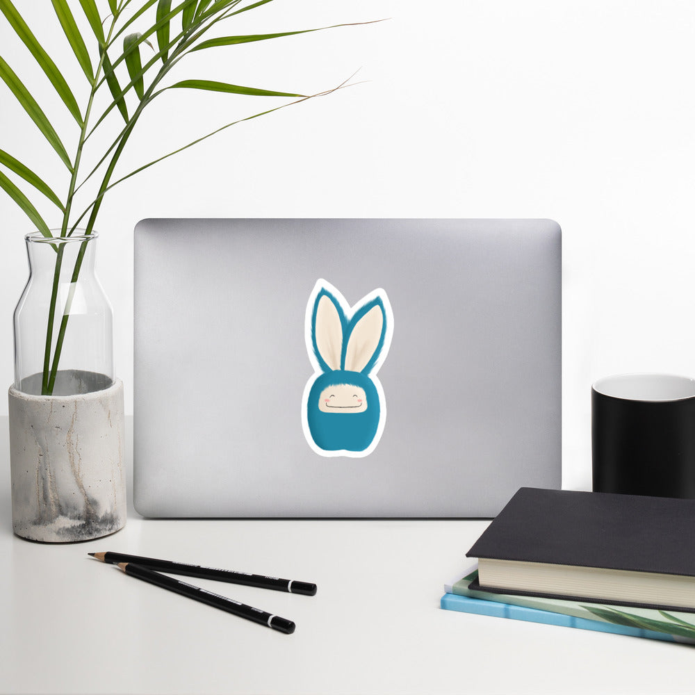 Bubble-free stickers Bunny Blue
