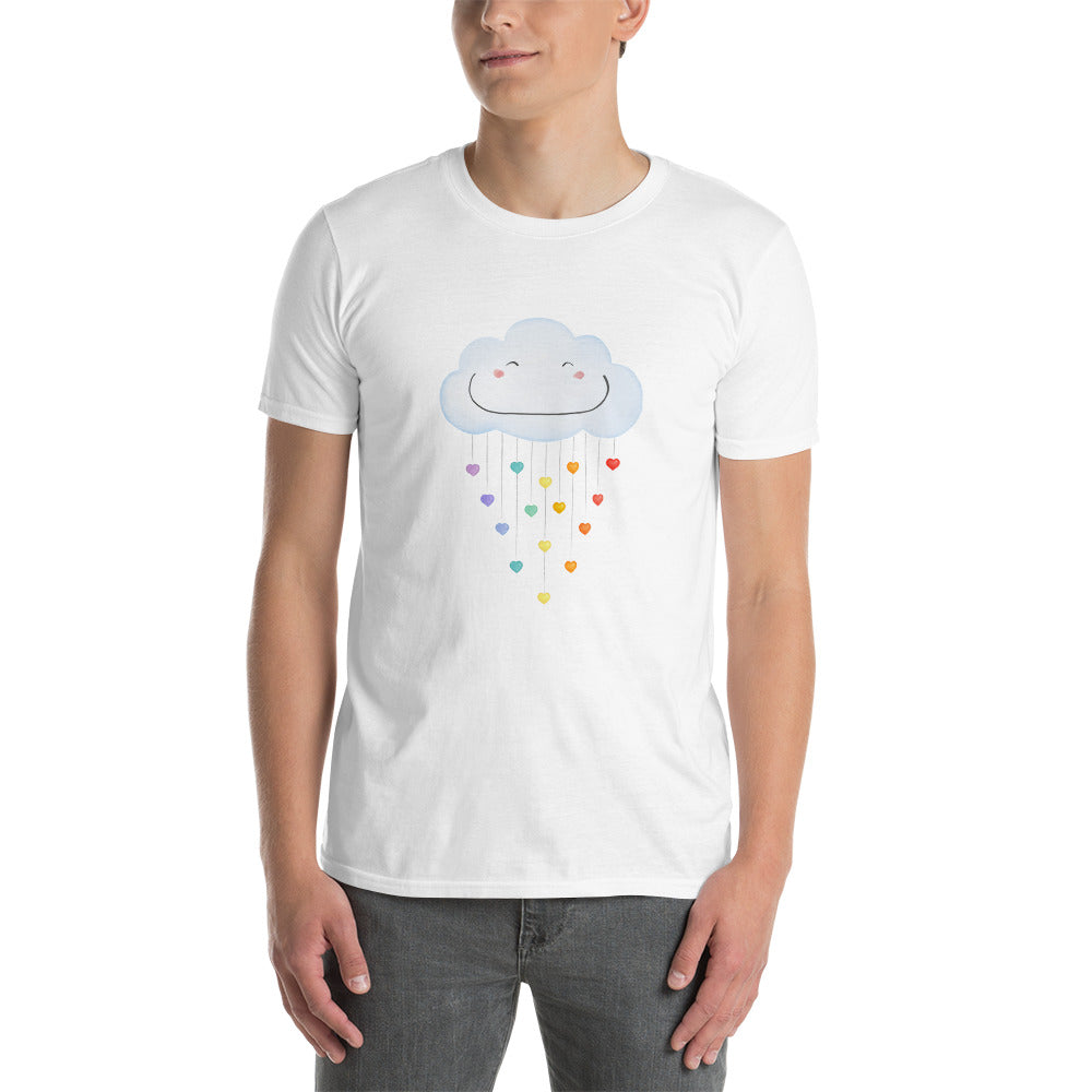 Short-Sleeve Unisex T-Shirt "Happy rainbow cloud"