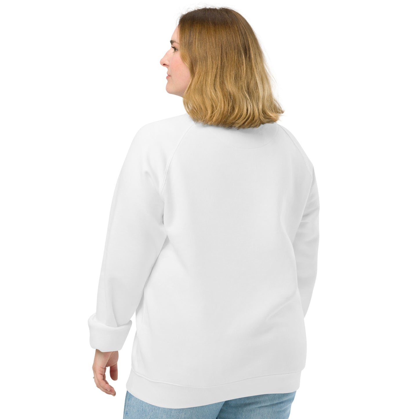 Unisex organic raglan sweatshirt "Jolliest bunch of..."